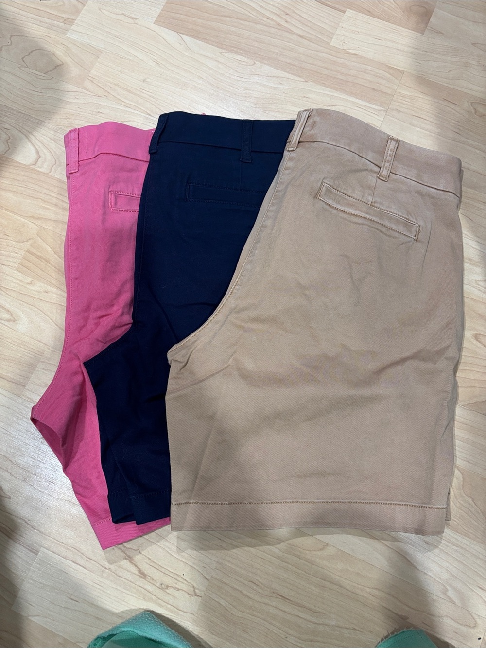 J Crew Women’s Stretch Chino Shorts - Pink, Navy, Tan B1G2 free